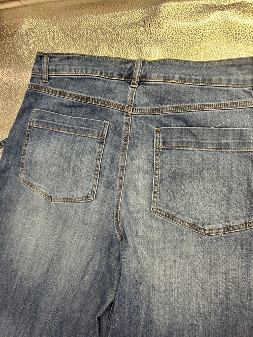 High-Rise Wide Leg Tie-Waist Jeans - Blue - Picture 6 of 6